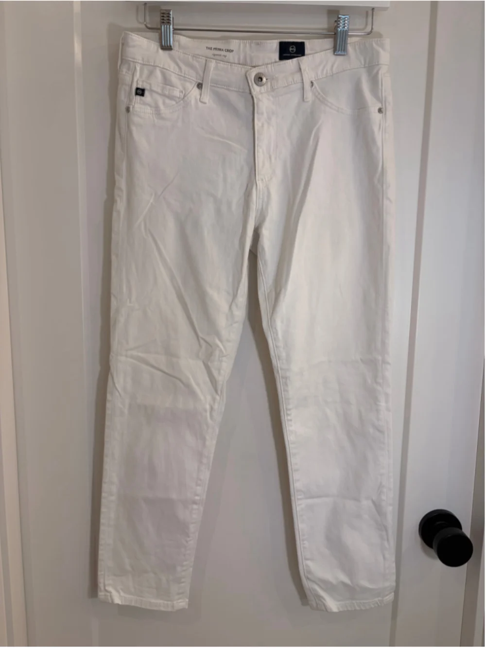 EUC AG Adriano Goldschmied The Prima Crop White Cigarette Jeans – Size 28